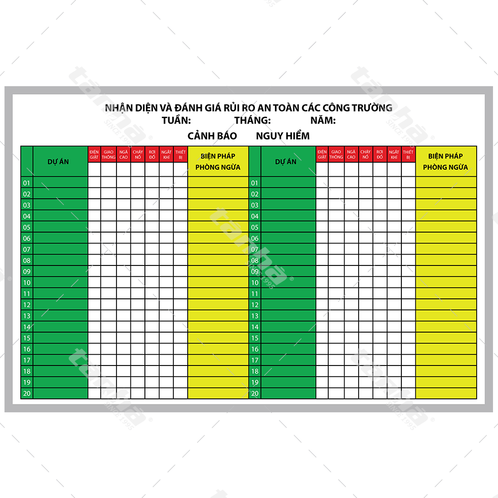 Bảng dán decal - Bảng an toàn công trường