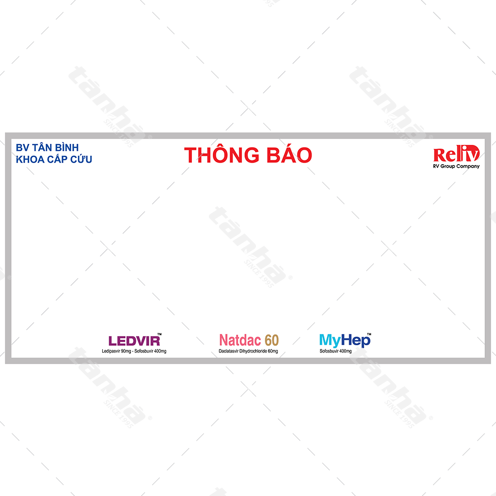 Bảng dán decal - Bảng thông báo tại bệnh viện
