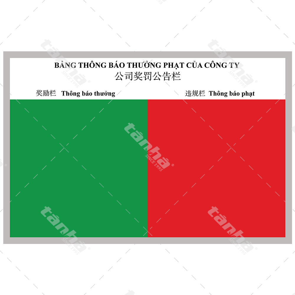 Bảng dán decal - Bảng thông tin Combo