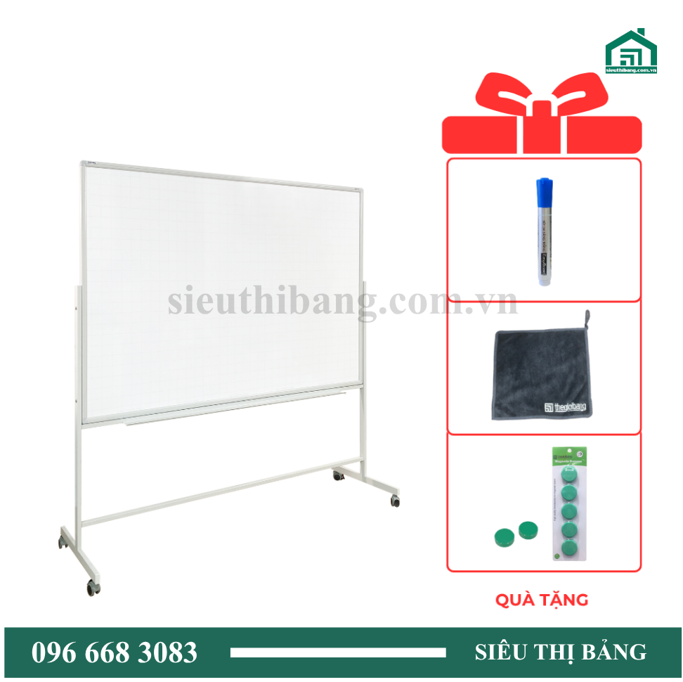 Bảng di động 1 mặt từ trắng