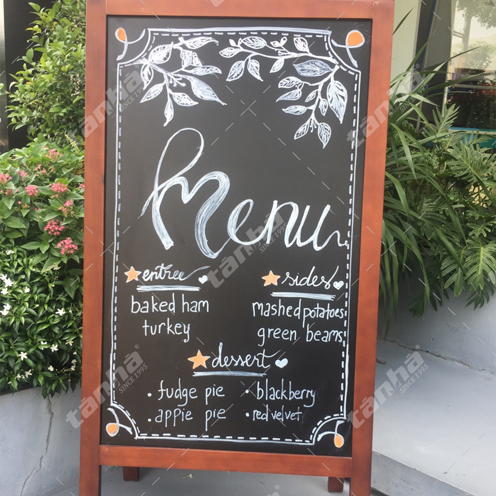 Bảng Menu đứng hai mặt ROMANA