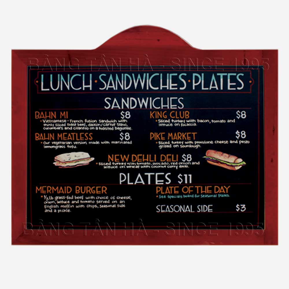 Bảng Menu Treo Tường CLASSIC