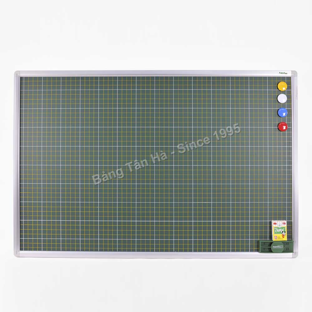 Bảng từ xanh kẻ ô ly tiểu học