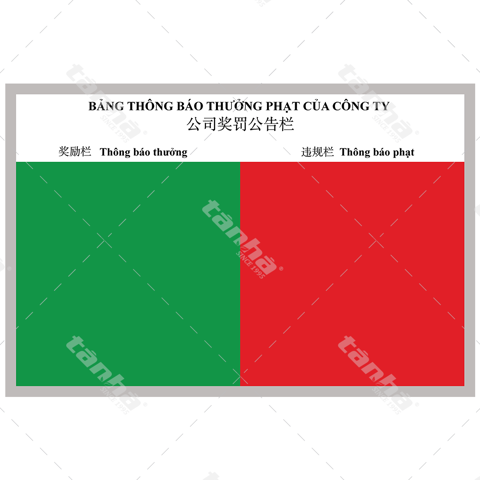 Bảng dán decal - Bảng thông tin Combo