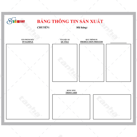 Bảng dán decal - Bảng thông tin sản xuất
