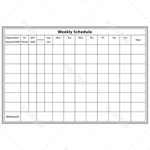 Bảng dán decal - Công tác tuần