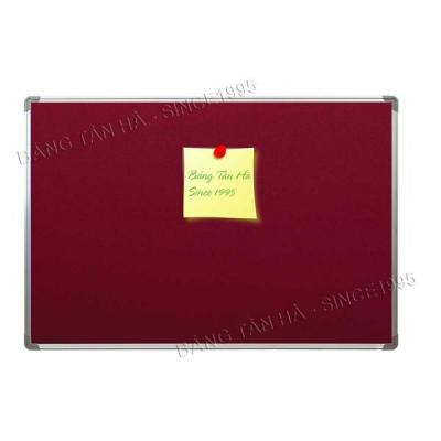 Bảng ghim nỉ màu đỏ đô treo tường