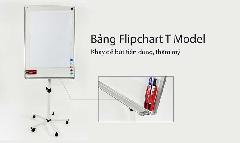 bảng flipchart t model khay để b&uacute;t