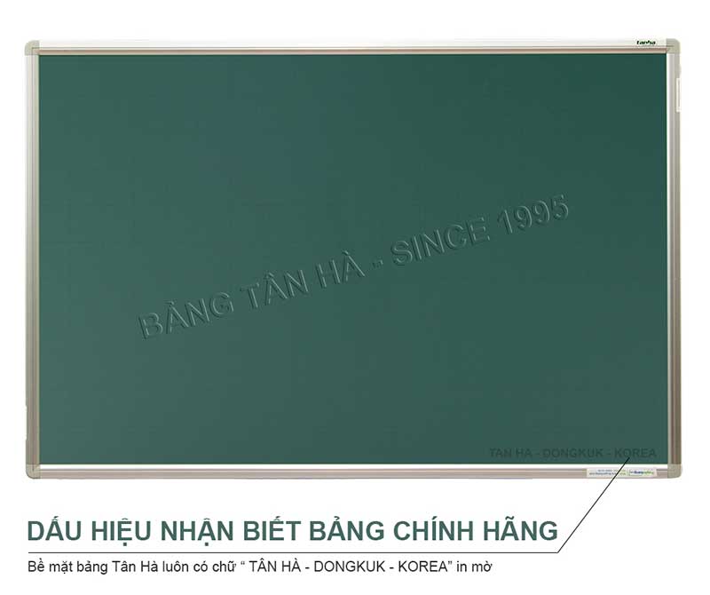 dấu hiệu nhận biết bảng từ xanh hàn quốc khung th28